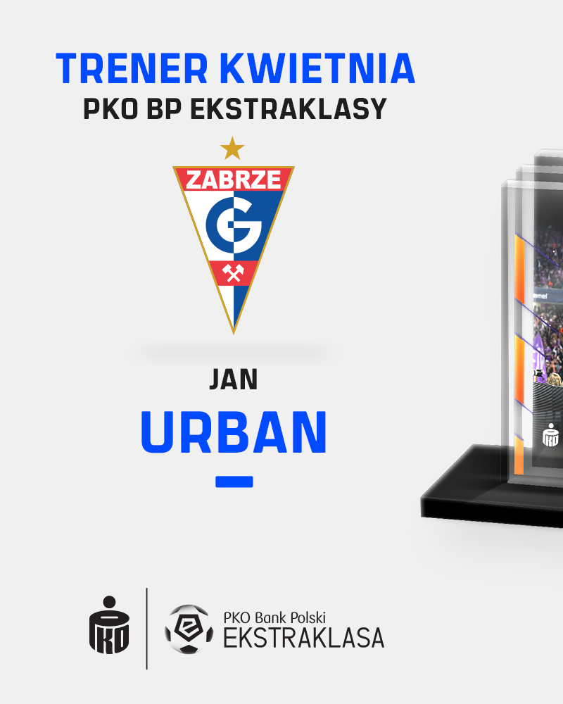 Trener Kwietnia PKO Banku Polskiego 2024: Jan Urban (Górnik Zabrze)