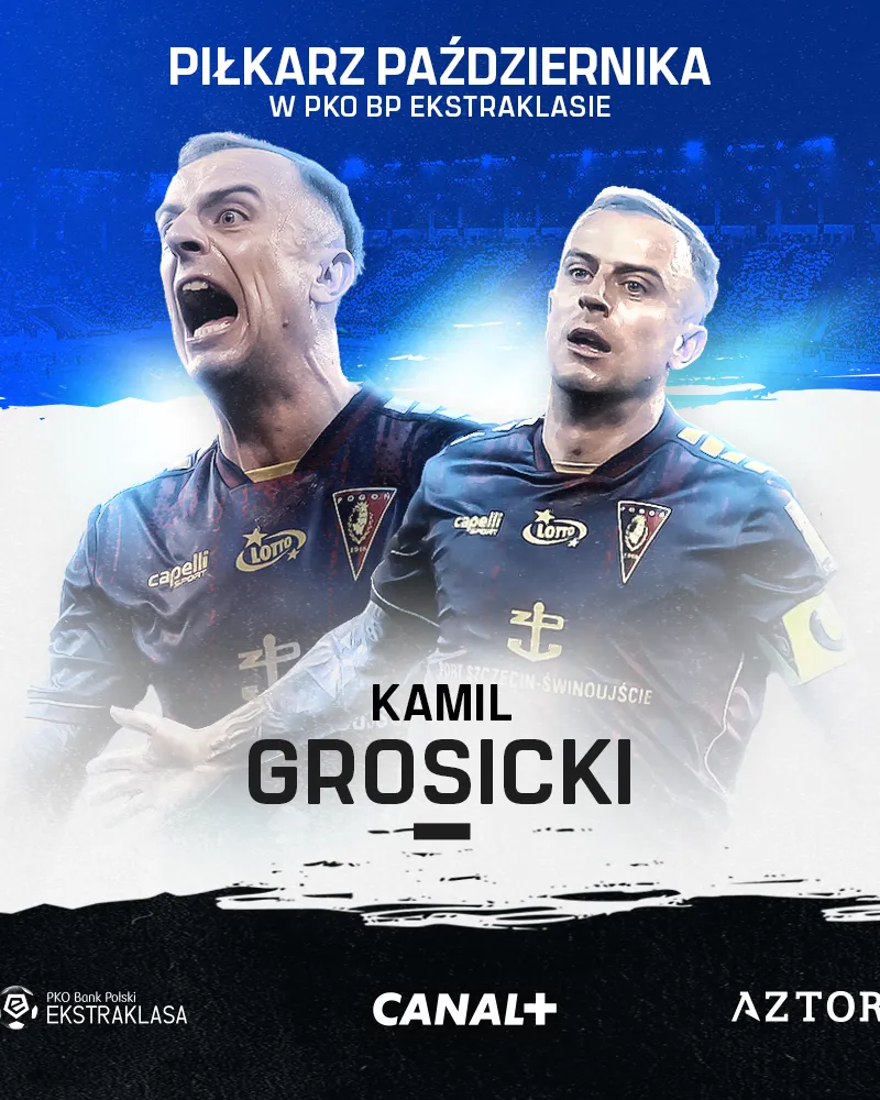 Piłkarz Października 2025: Kamil Grosicki (Pogoń Szczecin)