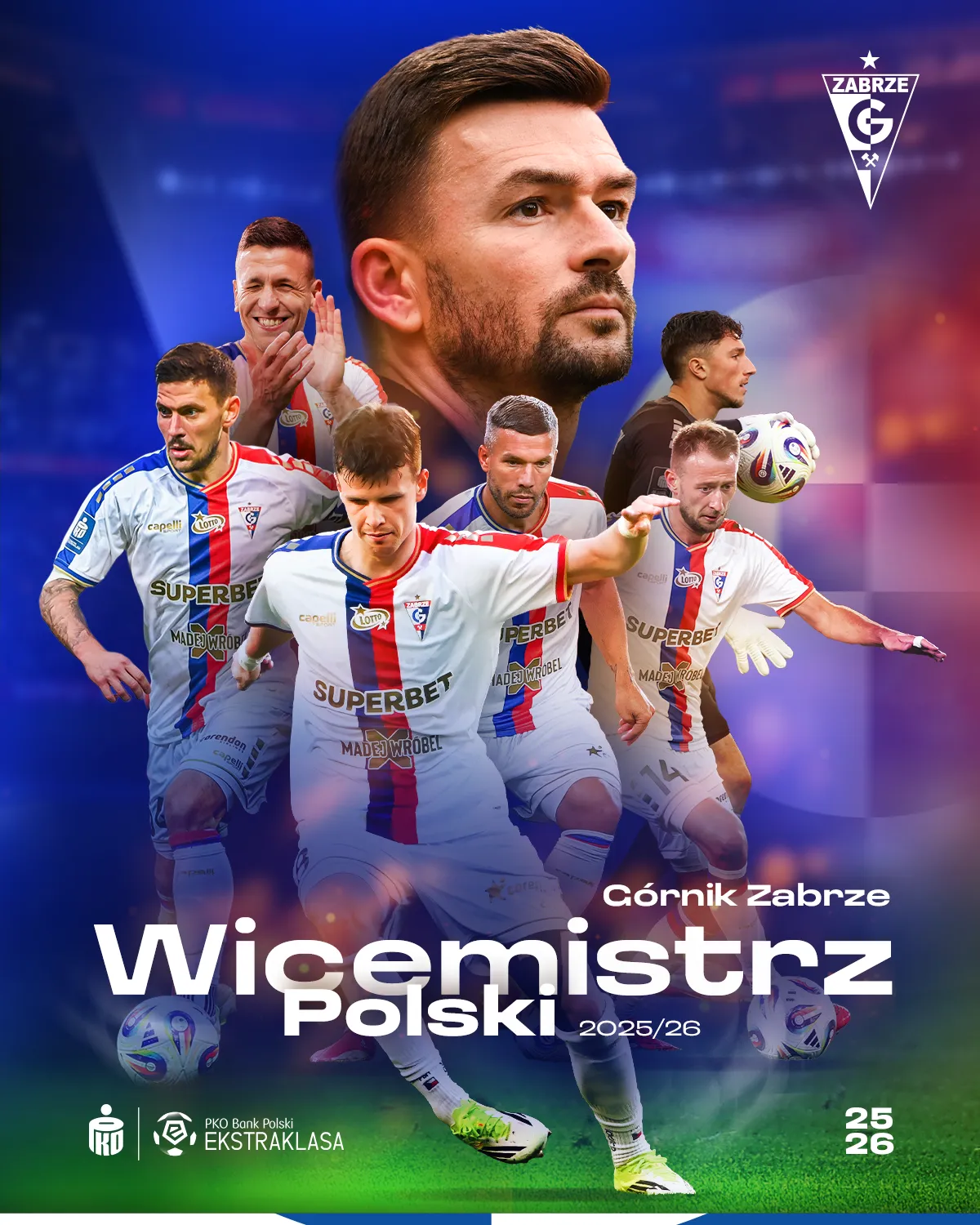 Górnik Zabrze wicemistrzem Polski 2025/2026