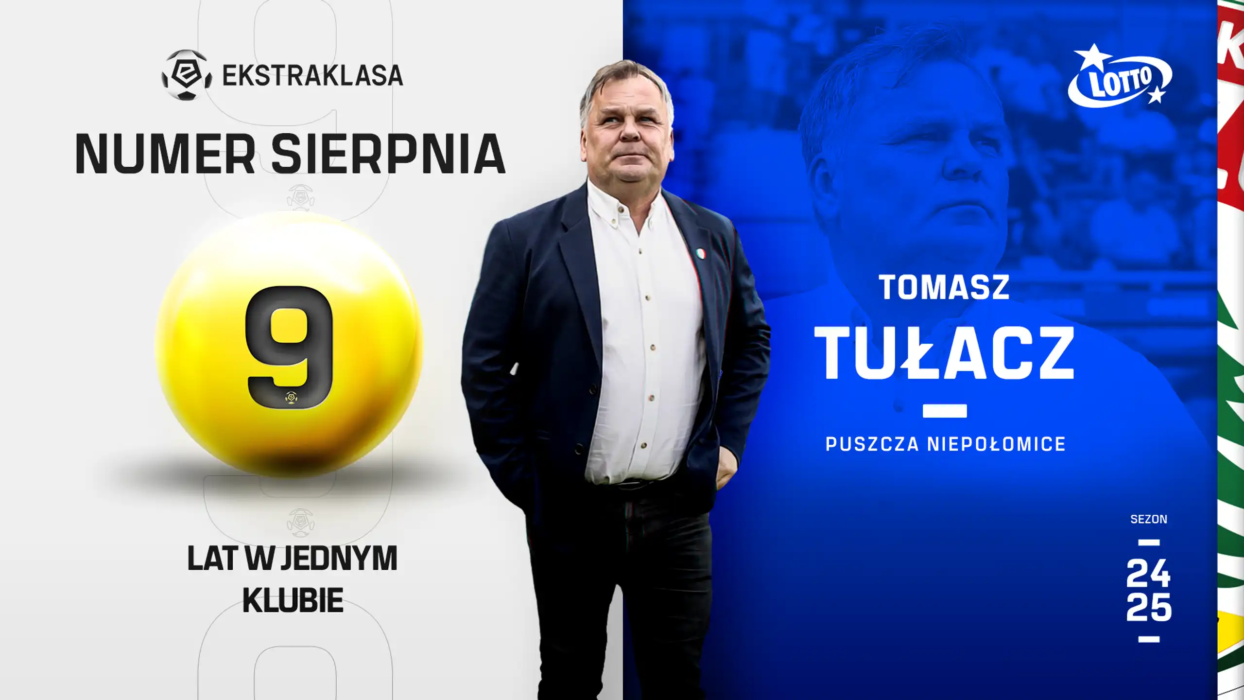 Numer Sierpnia LOTTO 2024: Tomasz Tułacz - 9 lat w jednym klubie jako trener