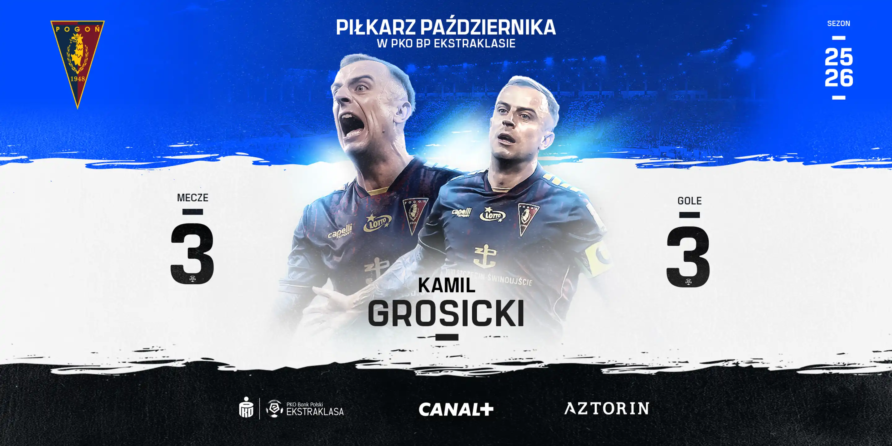 Piłkarz Października 2025: Kamil Grosicki (Pogoń Szczecin)