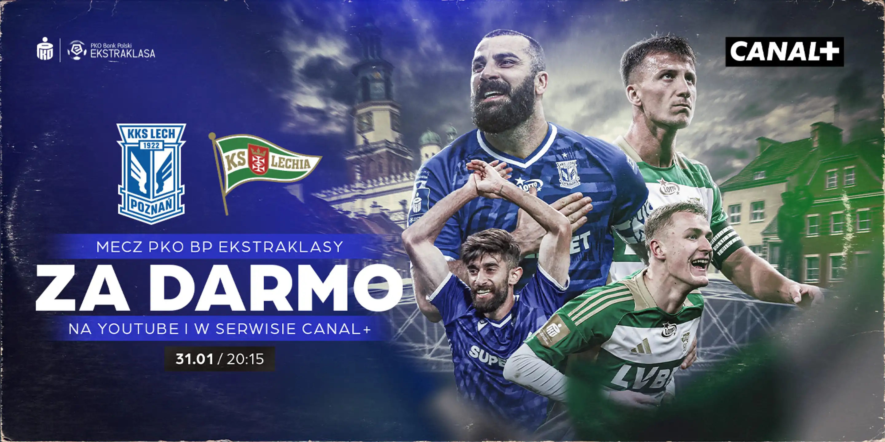 Wraca PKO Bank Polski Ekstraklasa! Na start darmowy mecz na YouTube i serwisie CANAL+: Lech – Lechia 