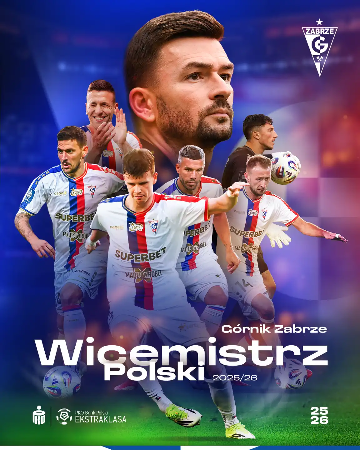 Górnik Zabrze wicemistrzem Polski 2025/2026